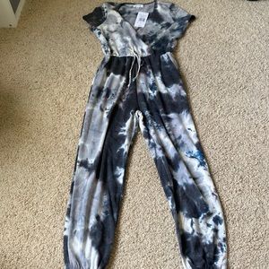Medium tie dye long pants jumpsuit